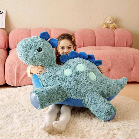 Giant Stegosaurus Stuffed Animal Plush Toy - 30" Large Dinosaur - Jumbo Cute Plushy Birthday Gift for Kids