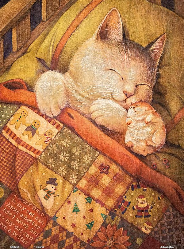 Pintoo Jigsaw Puzzles - 300 Piece Phoenix Chan Fall Asleep Plastic Puzzle for Adults, Easy Storage No Glue Required