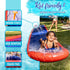 Franklin Sports Aqua Ride Kids Waterslide, 25' Lawn Water Sliding Mat + Inflatable Surf Board, Outdoor Toy