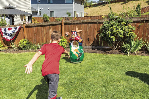 Toysmith Inflatable Sports Toss Game, Multicolor Football and Baseball Sports Games for Boys and Girls