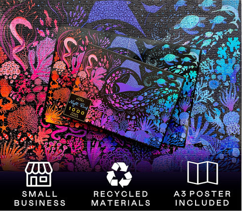 1000 1000 1000 28x20 inches Elena Essex Puzzles for Adults Pieces - Night Reef | Piece Puzzle for Adults | Jigsaw