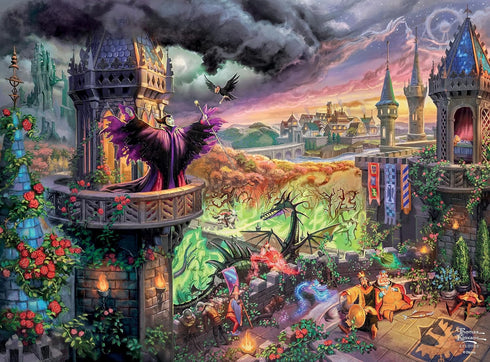 Ceaco - Silver Select - TK Disney - Maleficent - 1000 Piece Jigsaw Puzzle for Adults