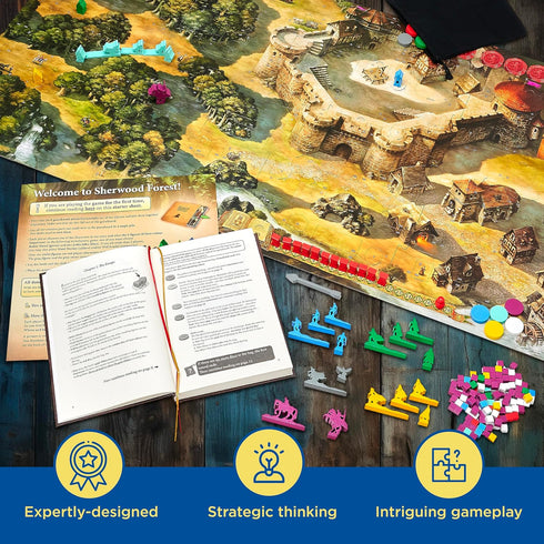 The Adventures of Robin Hood, A Kosmos Game, Family-Friendly Cooperative Role-Player Game for 2 to 4 Players