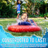 Franklin Sports Aqua Ride Kids Waterslide, 25' Lawn Water Sliding Mat + Inflatable Surf Board, Outdoor Toy