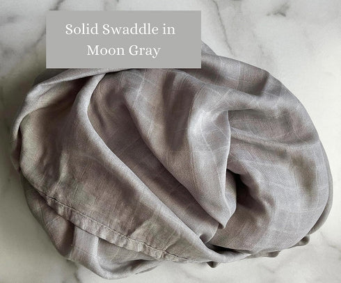 Set) LEYL&ARI Muslin Swaddle Blanket | Receiving Blankets for Baby Boy Girl | Under The Sea Friends (Grey