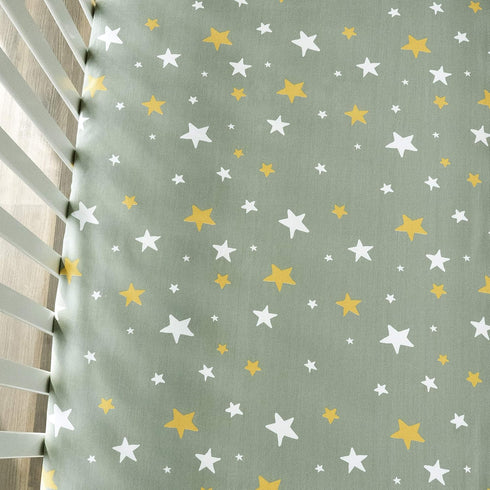2 Pack 100% 28 52 JumpOff Jo - Fitted Crib Sheet, Super Soft Breathable Cotton Baby Crib Sheet for Standard Crib