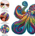 Unique Wooden Jigsaw Puzzles - Agate Octopus, 300 Pcs Medium Size, Luxurious Animal Shaped Wood Puzzle