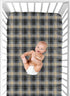 Sweet Jojo Designs Fitted Baby Crib Sheets (Woodland Plaid) for Boys, Infant Nursery, Toddler Room - Standard Size