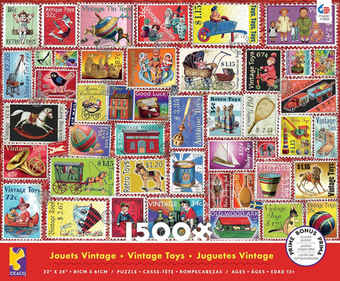 Ceaco Vintage Toys 1500 Piece Jigsaw Puzzle