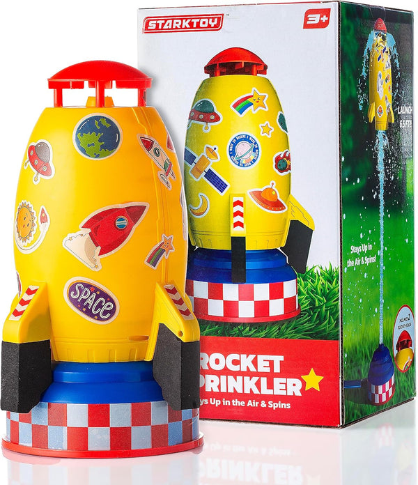 Water Rocket Launcher for Kids - Sprinkler Rocket & Splash Fun Outdoor Toys for Toddlers, Summer Backyard Activities