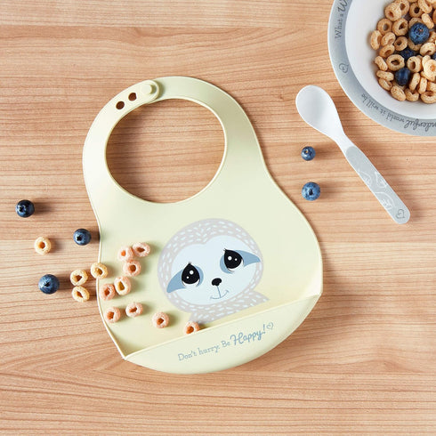 Precious Moments Sloth Bib, Multi-Color