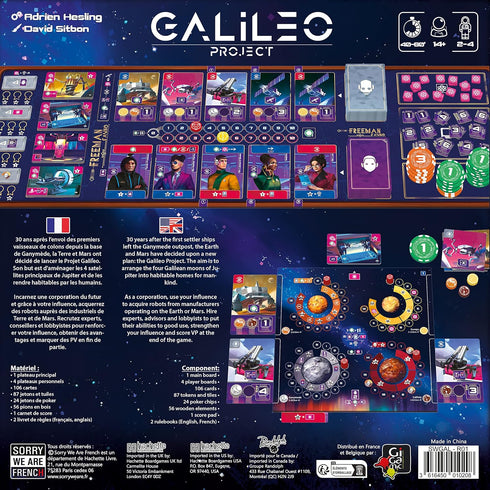 Galileo Project | Family Board Game for Adults and Teens | Ages 14+ | 2 to 4 Players | 45 Minutes