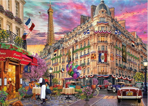 Ceaco David Maclean Cities - Bonjour Paris 1000 Piece Jigsaw Puzzle