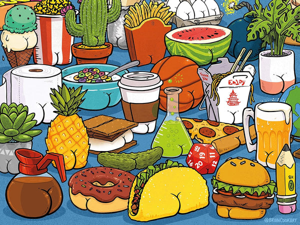 Ceaco - Butts on Things - Brian Cook - 500 Piece Jigsaw Puzzle