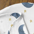 Set Sweet Jojo Designs Moon Star Baby Boy Girl Cocoon and Beanie Hat Jersey Stretch Knit Sleeping Bag Infant Newborn