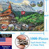Think2Master Swiss Alps (Grindelwald) 1000 Piece Jigsaw Puzzle for Teens & Adults, Finished Size 26.8” x 18.9”