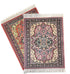 Set of 2 Dollhouse Area Rugs Miniature Carpet Accessories for Doll Houses,