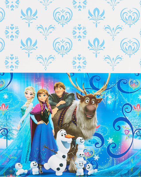 American Greetings Frozen Magic Plastic Table Cover, 54" x 96" Size