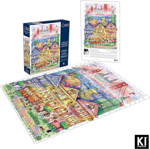 KI Puzzle 1000 Piece Puzzle for Adults Madalina Tantareanu Cities at Midnight: SAN Francisco Art Jigsaw