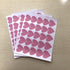 100 Pieces DIY Heart Wall Decal Vinyl Sticker, Removable Nursery Decoration for Baby Kids Bedroom (Soft Pink)