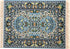Blue Dollhouse Rug, Miniature Carpet for 3” to 12” Dolls, 10 x 7 Rectangle Toy House Accessory Decor
