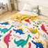 J-pinno 100% 6 2, 45" 60") Big Dinosaur Muslin Wrap Blanket Cotton Layer Quilt Bed Blanket Soft Warm Throw Sofa Couch