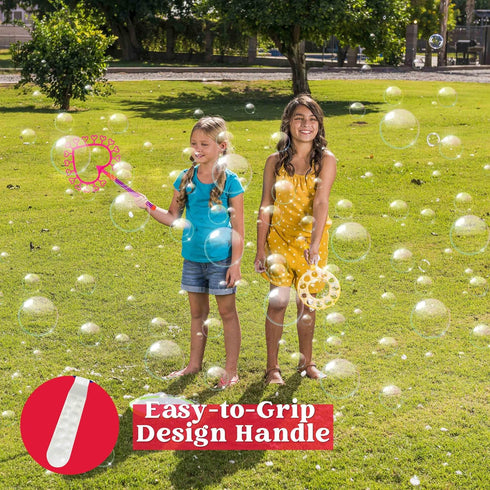 Set, 48 Summer JOYIN Big Bubble Wands Pcs Giant Bubble Maker with Tray Bulk for Kids Adults Gifts, Outside Toys, Easter