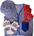 Set 3 Set Tigerdoe Kids Train Engineer Costume - PC -Train Conductor Hat, Vest, Red Bandana and Gloves -Childs