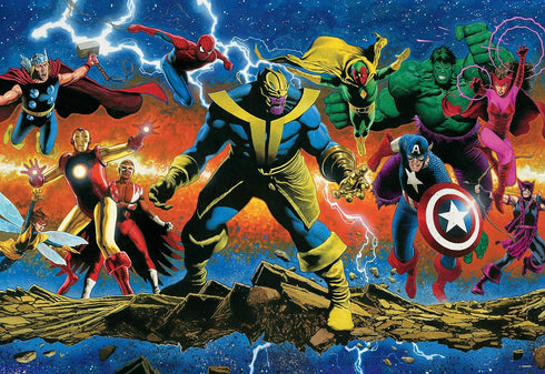 Buffalo Games Marvel Thanos Legacy #1, 2000 Piece Jigsaw Puzzle for Adults, Silver Select, Perfect for Game Nights