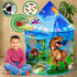 W&O Dino Paradise Play Tent with Roar Button, Dinosaur Toys and LED