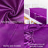 NTBAY Silk Satin Fitted Crib Sheet, Super Soft and Silky 28x52 Crib Sheet for Standard Crib and Toddler Mattresses, Boys, Girls, Unisex, Purple, 28x52 Inches by NTBAY