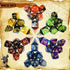 6 Sets Double-Color Polyhedral Dice for DND, RPG, MTG & Table Games - 7pcs Set with 6 Drawstring Bags & PU Leather Dice