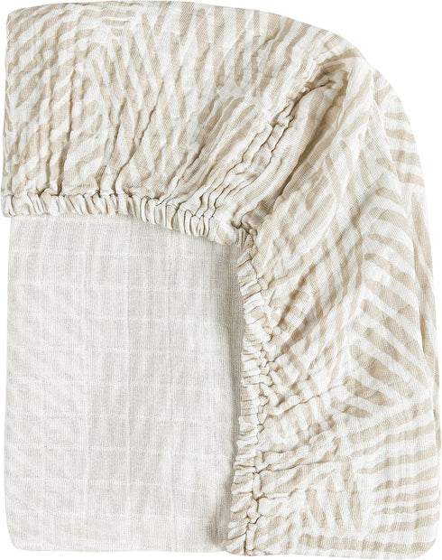 360 Cozy Babyletto Muslin Baby Bassinet Sheets for Girls & Boys - GOTS Certified Breathable Organic Cotton Cover