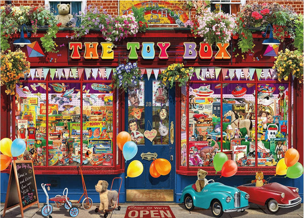 Ceaco - 1000 Piece Jigsaw Puzzle - Shop Windows - Toy Box, 26.6 x 19
