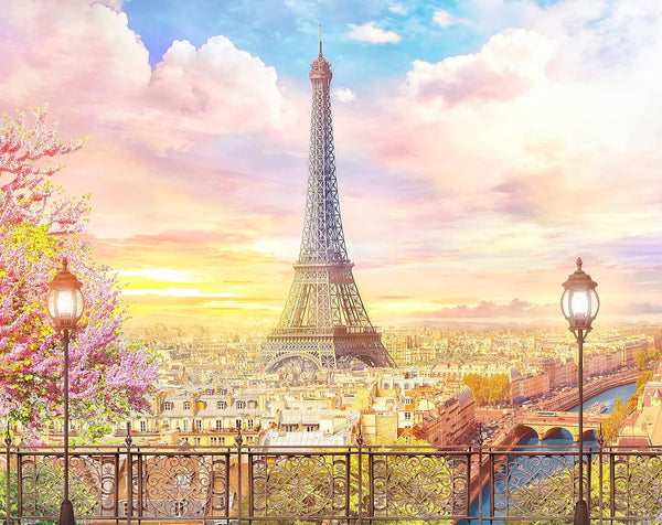 Pintoo Jigsaw Puzzles - 500 Piece for Adults, Romantic Paris Beautiful Plastic Puzzle for Home Decor