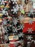 36pcs Silver Snowflake Garland - Winter Wonderland Hanging Snowflakes for Holiday Home Decor