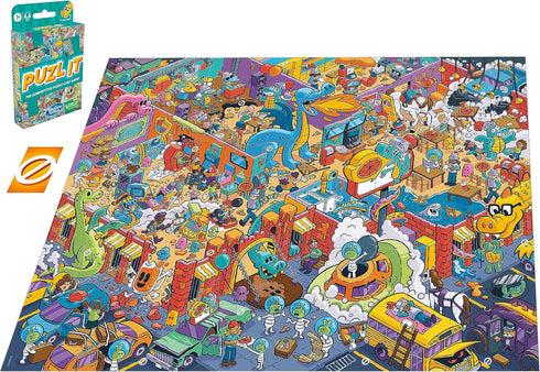Hasbro Gaming Puzl It Game - Competitive Puzzle Card Game for Ages 7+, Family Game for 2 to 6 Players