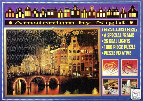Amsterdam By Night Jigsaw Puzzle, 1000 Pieces
