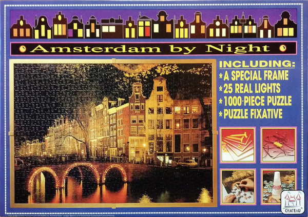 Amsterdam By Night Jigsaw Puzzle, 1000 Pieces