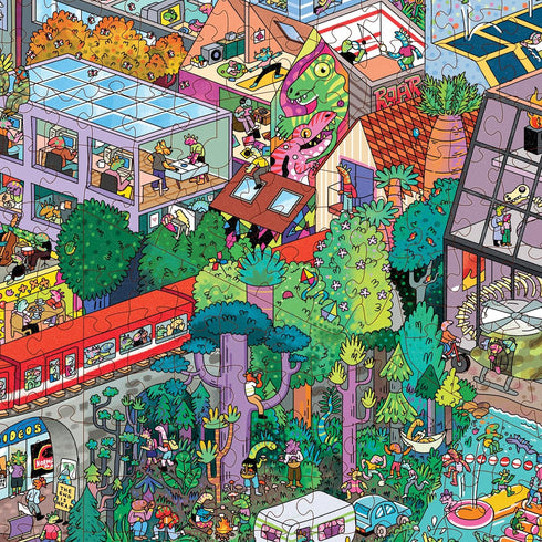 1000-Piece Big Rock City Jigsaw Puzzle from The Magic Puzzle Company Series Four