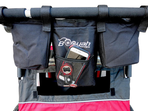 Booyah Double Stroller Organizer - Fits Clevr, Aosom & Best Choice Double Baby & Pet Strollers