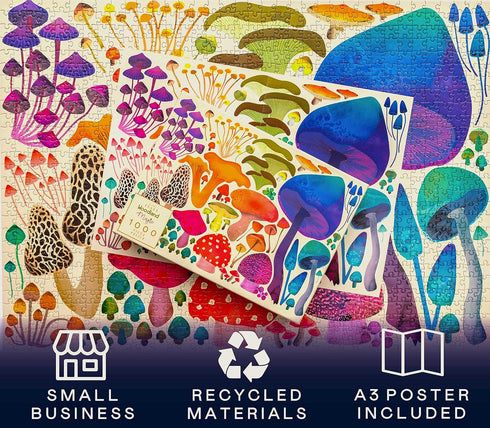1000 1000 28x20inches Elena Essex Piece Puzzle for Adults - Woodland Magic | Jigsaw Puzzles Pieces | Mushroom Toadstool