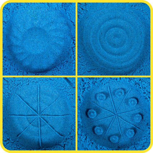 READY 2 LEARN Wooden Dough Stampers - Set of 4 for Kids Playdough and Pottery Texture Tools