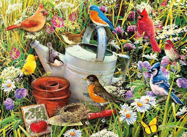 Ceaco - Space Saver - Garden Birds - 300 Piece Jigsaw Puzzle