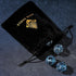 Unique Round Hollow Orb Metal DND Dice Set for Role Playing Games (RPG) - Stunning Blue Dragon Dice
