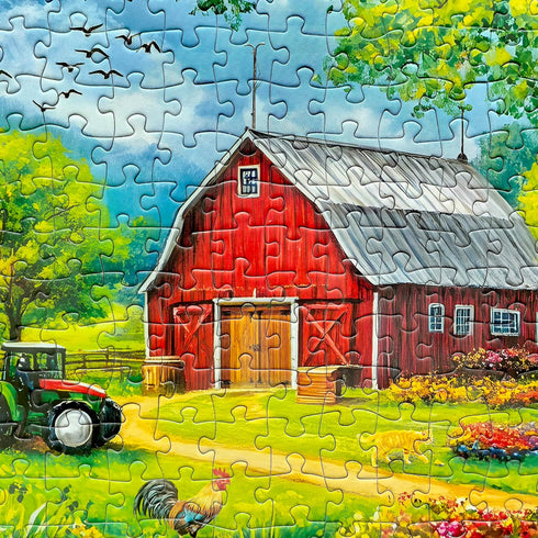 500-Piece Serene Spring Farm Jigsaw Puzzle for Adults