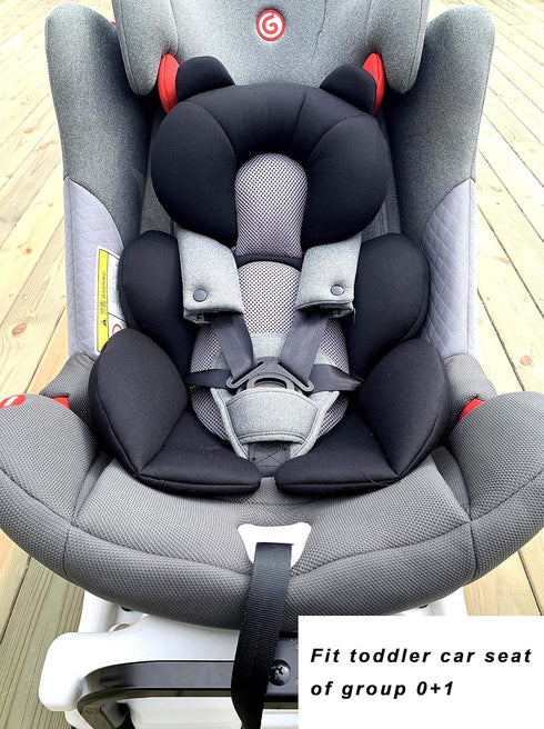 G Ganen Black Bear Comfort Cushion for Stroller and Seat