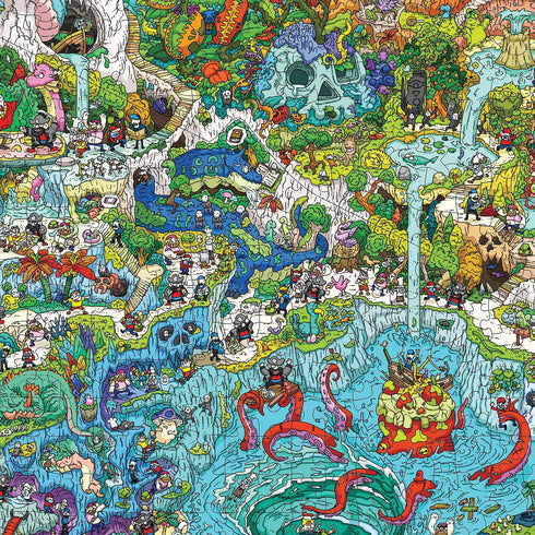 1000-Piece The Peckish Pirates Jigsaw Puzzle from The Magic Puzzle Company Series Four