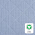 Babyletto 100% Organic Cotton Quilted Changing Pad Cover, GOTS-Certified, Fitted 360°, Ultra-Soft Muslin - Dewdrop Blue