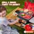 Kids BBQ Grill Playset, Kitchen Toy Set with Pretend Smoke, Light, Sound & Color-Changing Food for Boys & Girls